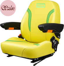 Universal Tractor Seat With Armrest Safety Belt Adjustable Mower Seat