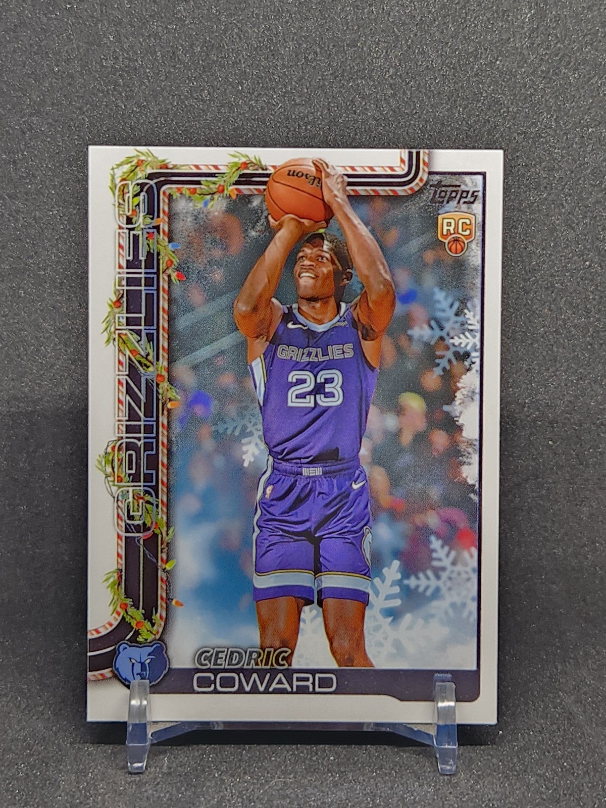 2025-26 Topps Holiday - #H171 Cedric Coward RC - Grizzlies Rookie