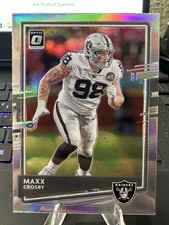 2020 Donruss Optic Maxx Crosby Silver Rookie Card . rookie card picture