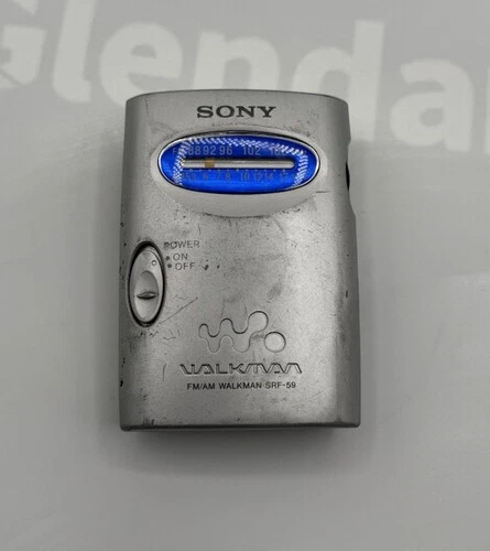 Sony Walkman SRF-59 AM/FM Portable Radio W/Belt Clip Working