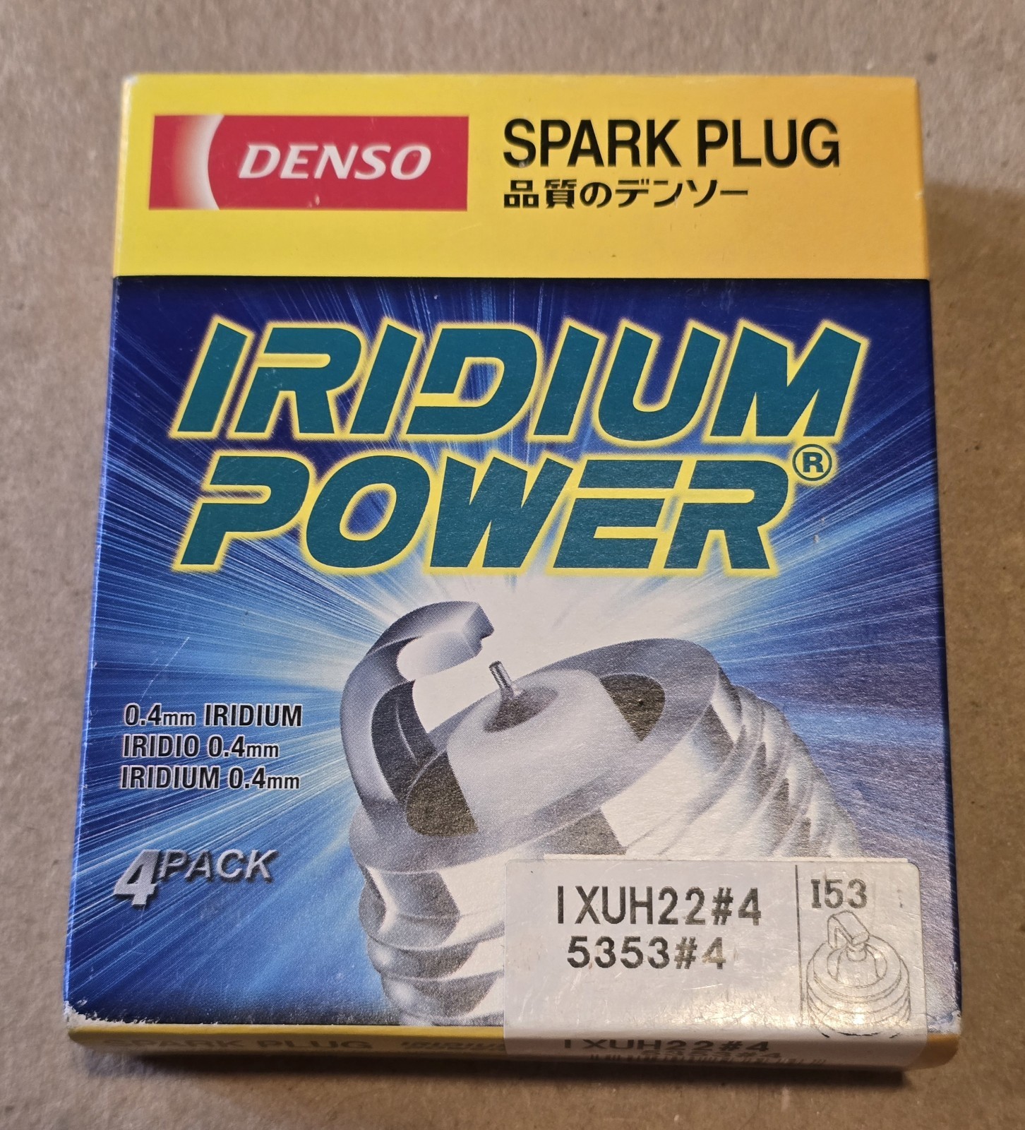 QTY 4 Denso 5353 IXUH22 Iridium Power Spark Plug Fits 2010-2011 Kia Soul
