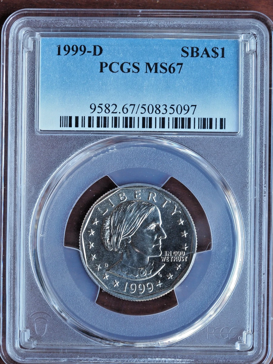 25+ MS 67 Graded Susan B Anthony Dollars (1979-1981, 1999) for
