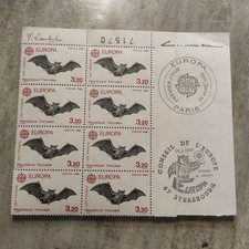 n 2417 Timbres premier jour 1986 Europa cept Signé P.Albuisson P.Lambert
