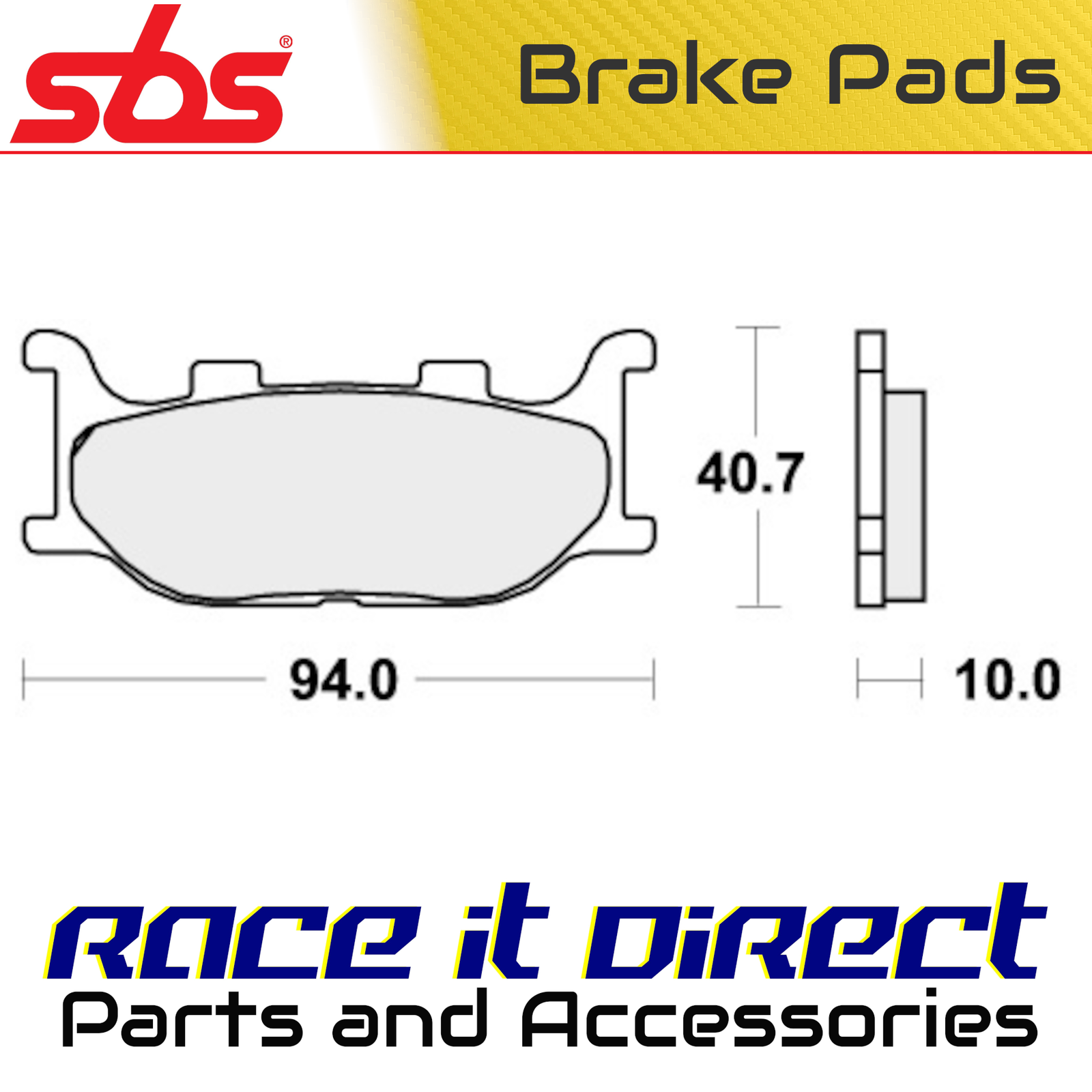 Brake Pads for YAMAHA TDR 125 1993-1998 Front Street SBS
