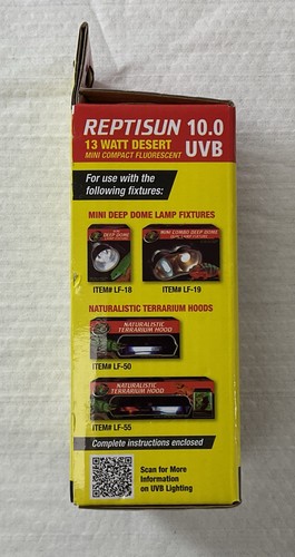 Zoo Med 13W Reptisun Mini Compact Fluorescent 10.0 UVB - Brand New - Picture 3 of 4