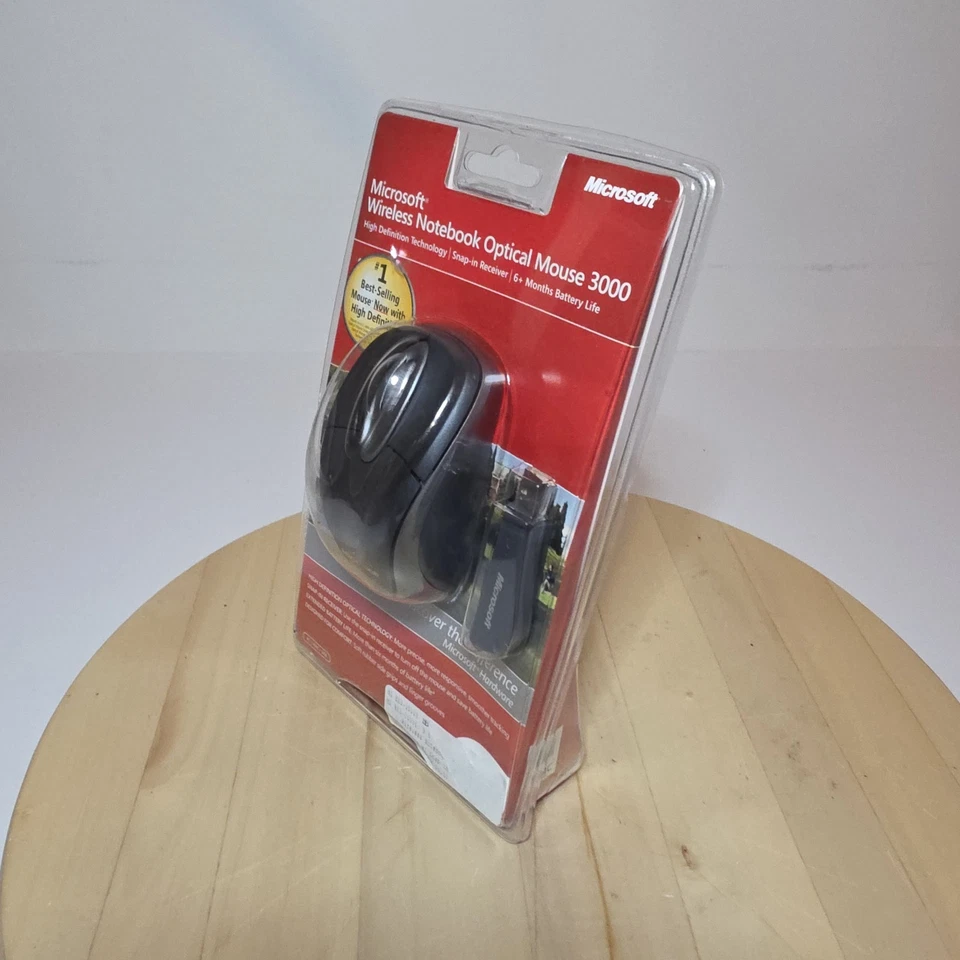 Microsoft Wireless Notebook Optical Mouse 3000 PC Windows & Mac X11-75046-02 New - Image 2 of 4