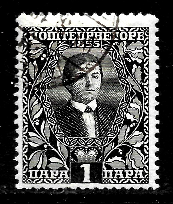 HICK GIRL-OLD  USED  MONTENEGRO  SC#87  KING NICHOLAS I AS A YOUTH        A2808
