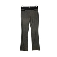 Express Columnist Dress Pants Womens 8R Gray Black Bootcut Mid Rise Workwear