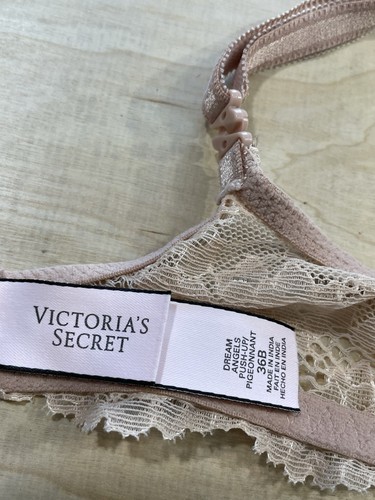 Sujetador push-up con aros Victoria's Secret Dream Angels talla 36B beige - Imagen 7 de 8