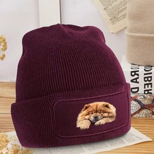 Sleepy Fluffy Chow Chow Dog Beanie Chow Chow Dog Birthday Gift For Him And Her