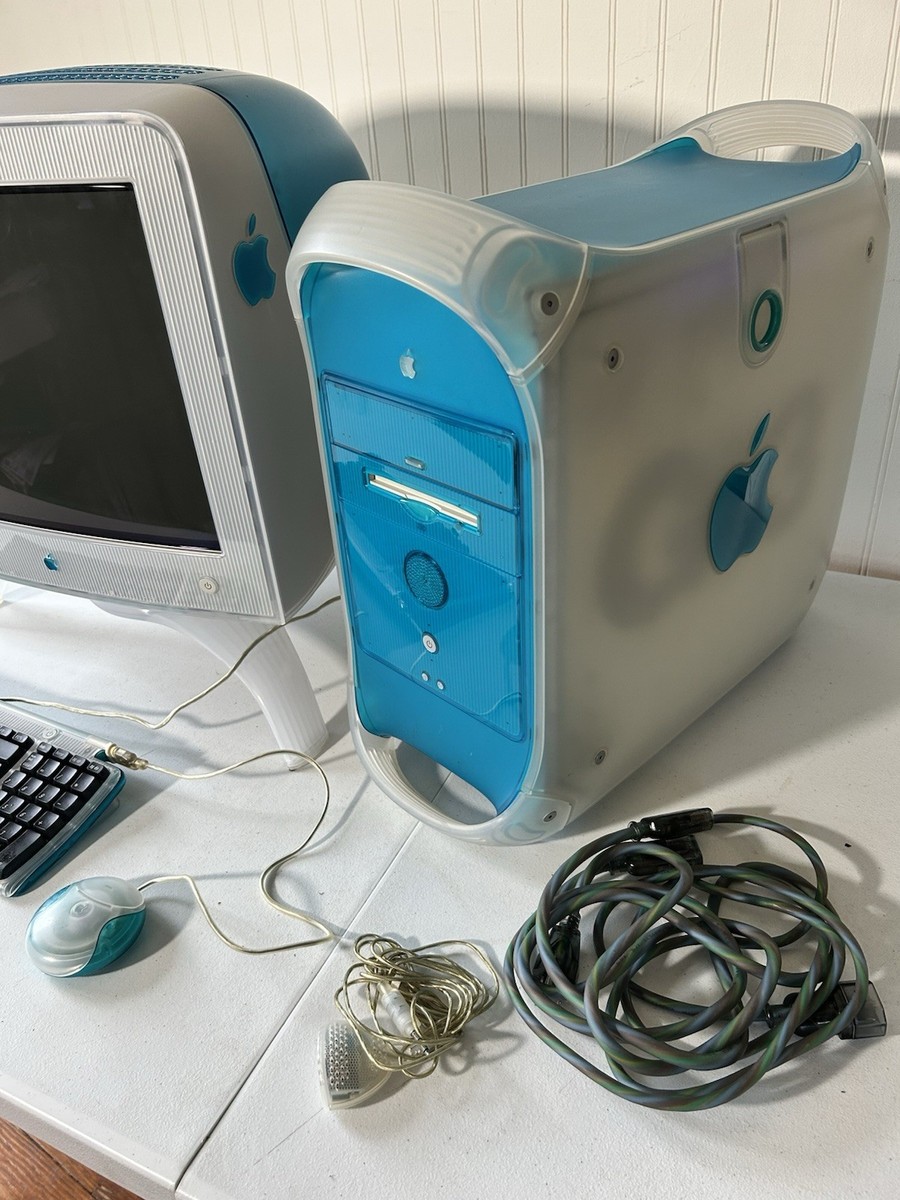 Vintage 1999 Working Apple Power Macintosh G3 Tower, Monitor