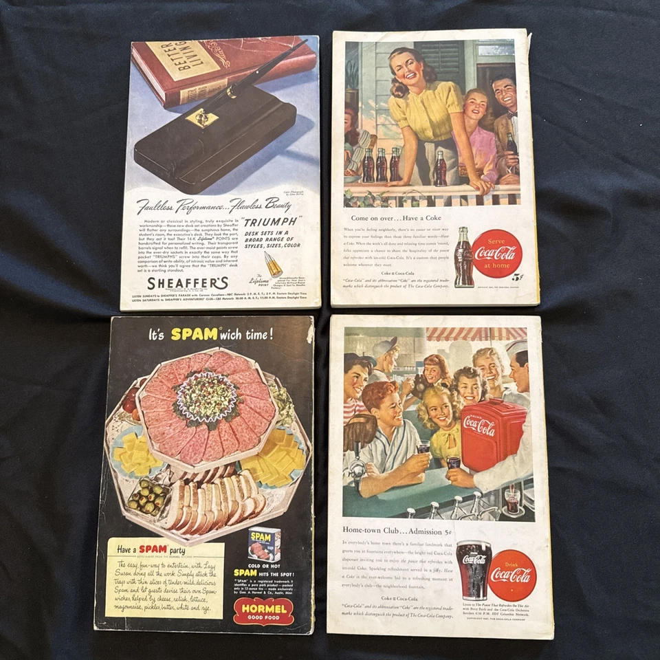 COMPLETE SET OF 1947 NATIONAL GEOGRAPHIC MAGAZINES ~~ 78 YEARS OLD!!! (NO MAPS) Foto 4 de 4