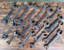 Open End Wrench Lot Model T A Ford Era Oil Field Mechanic 16 Antique Vtg Tools