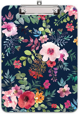 Plastic Cute Clipboard 9x12.5 Inch Letter Size Spring Flower Pattern for Student