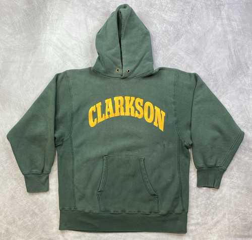 Vintage 80s Champion Reverse Weave Clarkson Hoodie Size XL