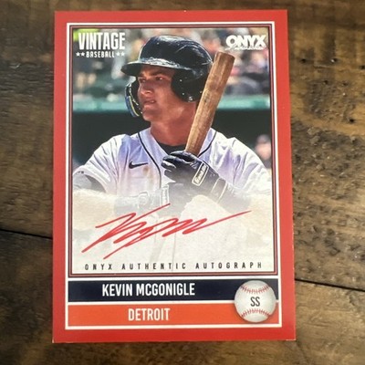 2025 Onyx Vintage Extended Kevin McGonigle Red Ink Auto SSP #D 1/25 Chipping