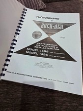 Rock-ola 1488-1495 Parts & Service Manual, bound with vinyl cover