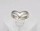 Sterling Silver Vintage Minimalist Chevron Angled Ring Size 7
