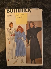 Vtg 1980's Butterick Misses' Dress Pattern 4653 Size 10 UNCUT