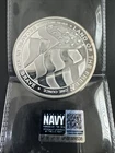 Silver U.S. Navy Round Land Of The Free Because of the Brave 1 oz .999