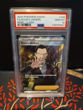 Boss's Orders Giovanni 189/192 Sword & Shield Rebel Clash Holo PSA 10 on eBay