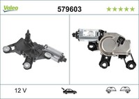 Wischermotor Hinten Valeo 579603 FÜR Audi Scheibenwischermotor