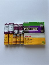 120/220 Expired Film Lot, Stored Frozen, x9 Rolls. Fuji pro400  nph400 220