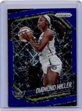 2025 Panini Prizm WNBA #27 Diamond Miller Blue Velocity Prizms