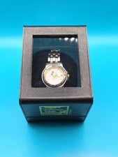 Disney Time Works Quartz Mickey Mouse Watch Silver  Gold Tone 7"