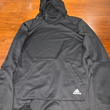 Adidas Climalite Performance Hoodie - Women's Small - Black w/ Thumbholes