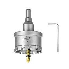 2" (51Mm) TCT Hole Saw Kit Tungsten Carbide Tipped Hole Saw Drill Bit with Titan