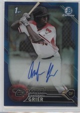 2016 Bowman Draft Chrome Pick Blue Refractor 60/150 Anfernee Grier Auto t3f