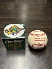 Original MLB 1996 WORLD SERIES- Rawlings Official Baseball Yankees Vs Braves