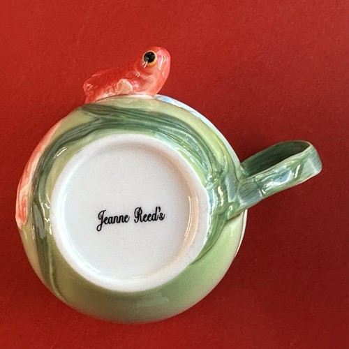Jeanne Reed's Reed Goldfish Koi Pond Tea Cup Rare Porcelain Underwater 3D Bubble - Picture 2 of 6