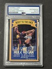 HULK HOGAN 1991 GOLD BOND GOOD HUMOR WWF SIGNED AUTOGRAPHED CARD PSA/DNA SLABBED