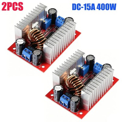 2Pack 400W 15A DC-DC Step Up Boost Voltage Converter Power Supply Module Drive