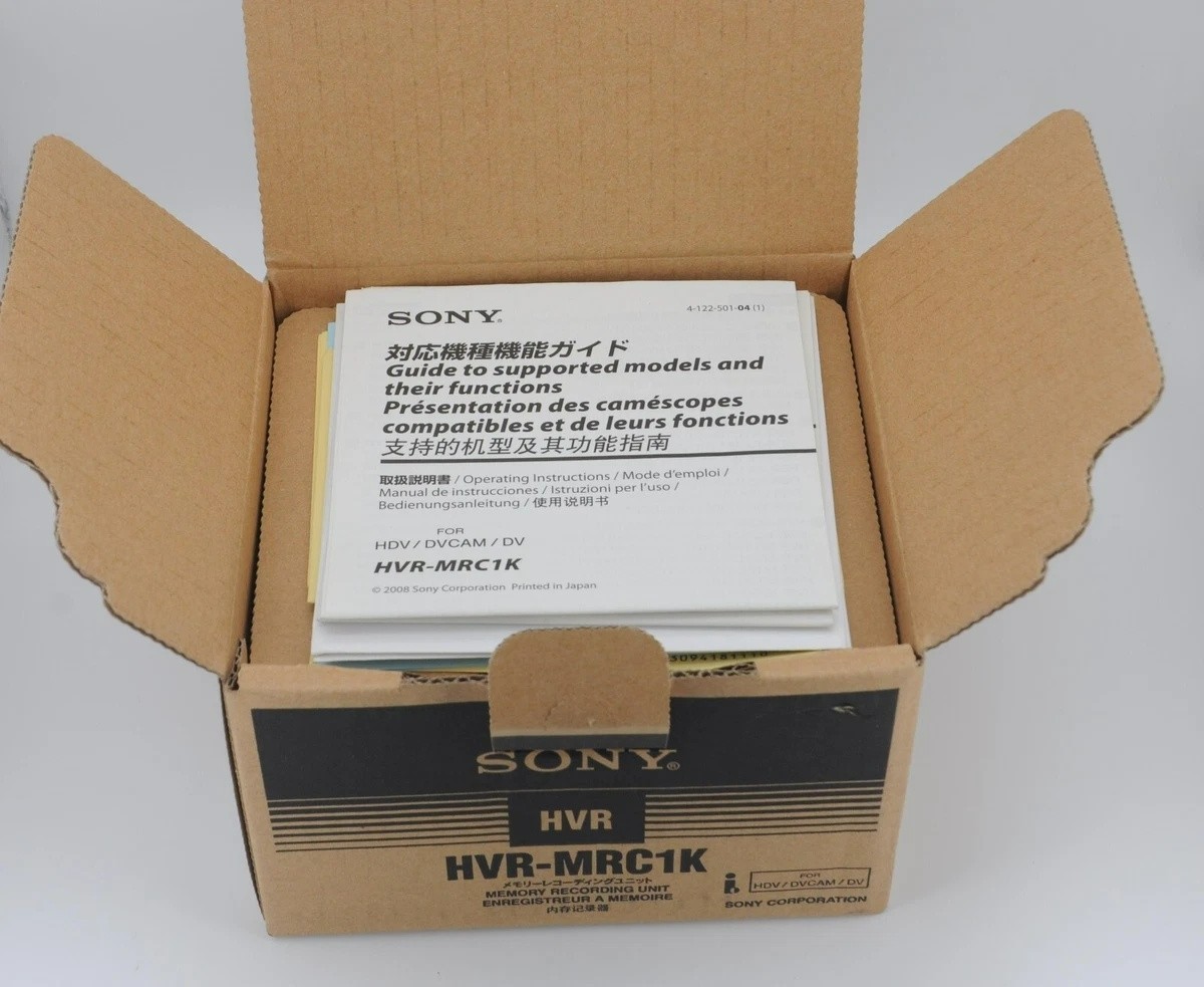 SONY メモリー録画ユニット HDV/DVCAM/DV対応　HVR-MRC1K SONY HVR-MRC1K Memory Recording Unit Device | eBay