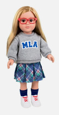 My Life As Sydney Posable 18-inch Doll, Blonde Hair, Wears Glasses, New