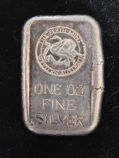 Rare Perth Mint 1 Oz Poured Silver Bar .999 Fine -  All Engelhard 500 Mintage