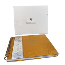 New Unbranded Pregnancy Journal Yellow Memory Book Planner Keepsake 11.2x9.3