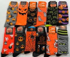 TWO PAIR OF HALLOWEEN CREW SOCKS YOU WILL RECEIVE RANDOM CHOICE OF TWO PAIR