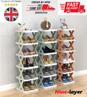 Shoe Rack 2-9 Tiers DIY Narrow Small Free Standing Shoes Storage Tall Organizer