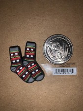NWT crocs Christmas jibbitz Charm Holiday Socks HTF