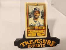 1983 Perma-Graphic Baseball Credit Cards #6 Willie Wilson Super Star - Mint