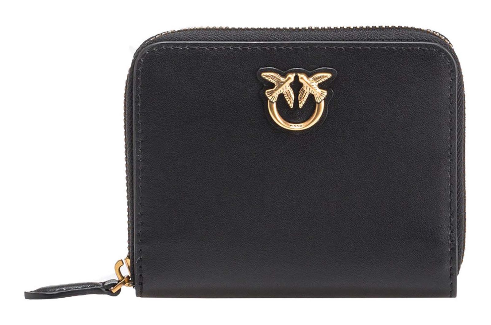 Pinko , Wallets & Cardholders, Female, Black, One Size, Love Birds Wallet - Image 2