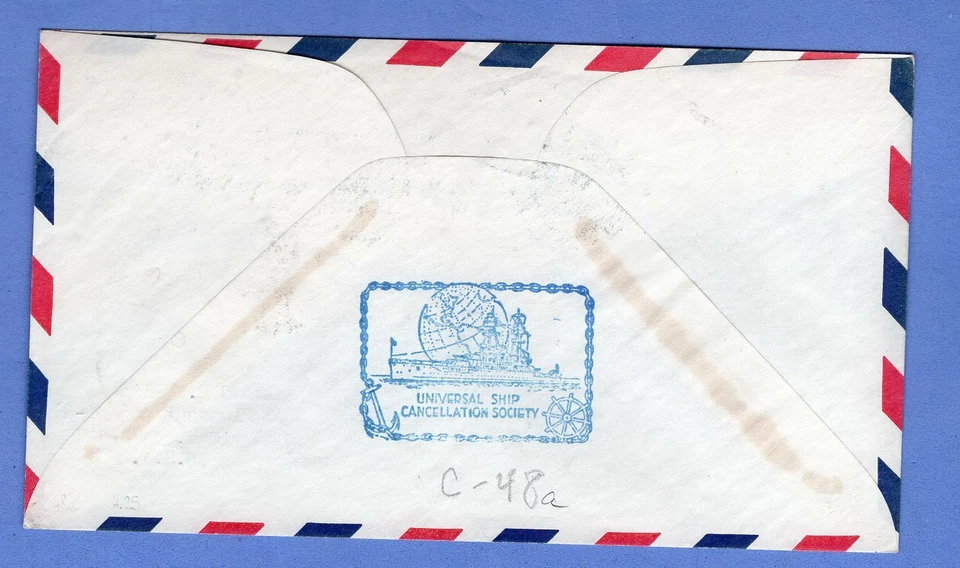 CANAL ZONE TO USA, AIR MAIL FDC, VF - Image 2 of 2