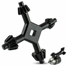 4 Way Chuck Key 1/4" 3/8" 1/2" 5/8" Fits Most Drills And Imperial Chucks.