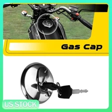 Motorcycle Fuel Gas Tank Door Cover Cap Fuel Filler Door Cover W/Keys Universal