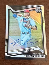 2022 Elite Extra Edition Prime Numbers Black Trystan Vrieling Yankees /200