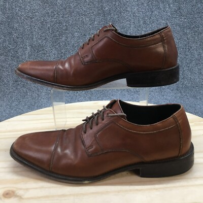 J. Murphy by Johnston Murphy Dress Shoes Mens 10 M Oxford Brown